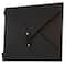 JAM Paper Black 9.5" x 12" Button & String Tie Kraft Portfolio